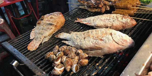 Fish on a griddle